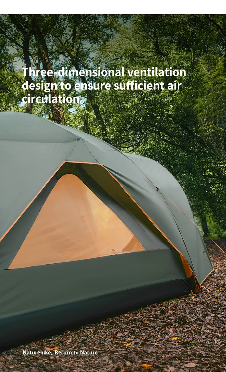 Naturehike 8-10 Person Camping Tent Picnic Rainstorm Sheltering Wind large Canopy Shelter Beach Tent Family Tent