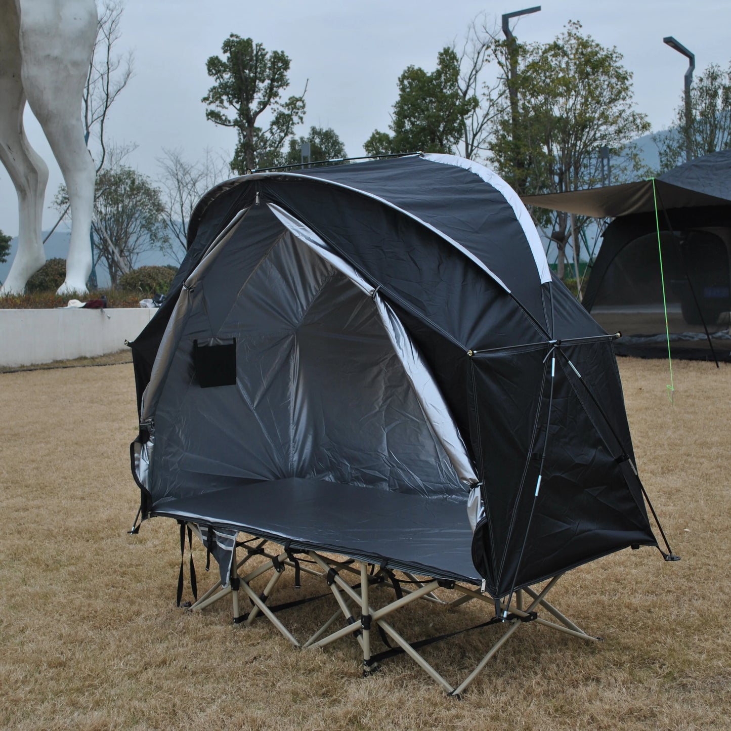 Backpacking Off-Ground Tent 1 Person For Family Gatherings and Barbecues Providing a Dry and Comfortable Space,Not including Cot