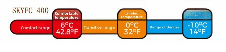 SKY ICEFeichan Mummy Down Sleeping Bag for Adults Outdoor Camping Winter Thickened Goose Down Cold-Proof Warm