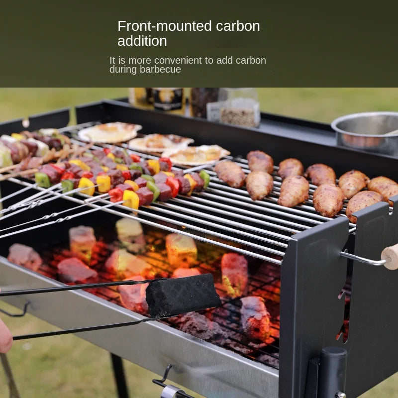 Barbecue Stove Household Barbecue Grill Outdoor Smoke-Free Barbecue Charcoal Courtyard BBQ Portable Barbecue Stove Products Tool