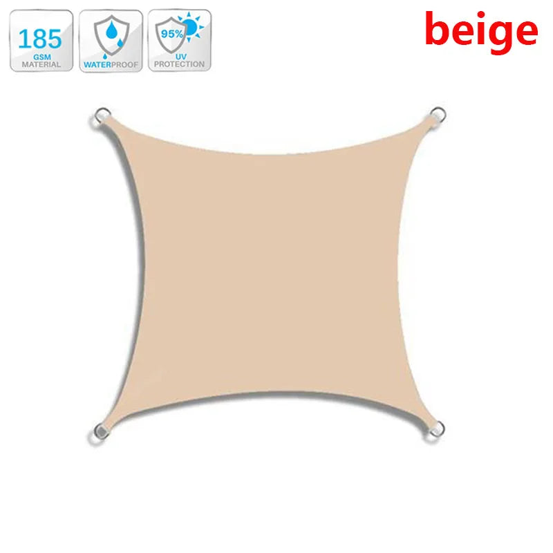 3x5m 3x6m 4x5m outdoor waterproof and UV shade sail 300D Oxford cloth shade canvas garden terrace canopy camping sun shelter