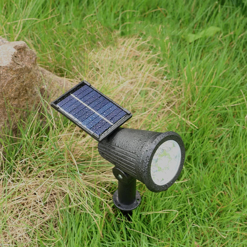 9 LED Solar Lamps Spotlights Outdoor Garden Backyard Waterproof Brightness Adjustable Spot Lights Driveway Lawn Decor Lighting