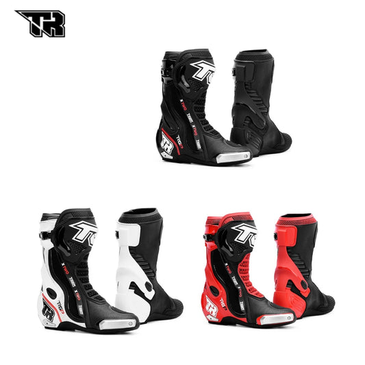 Professional Motorcycle Boots Waterproof Motocross Boots Non-slip Motorcycle Off-road Shoes Motorcycle Protective For 4 Season