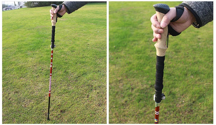 Trekking Poles for Hiking Walking Sticks for Seniors Collapsible and Lightweight, 2pc Set - Hiking Poles for Backpacking Camping