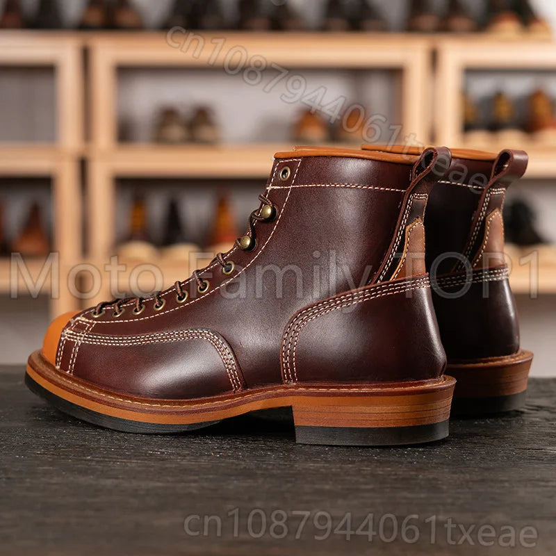 American retro locomotive shoes Boots For Motorcycle