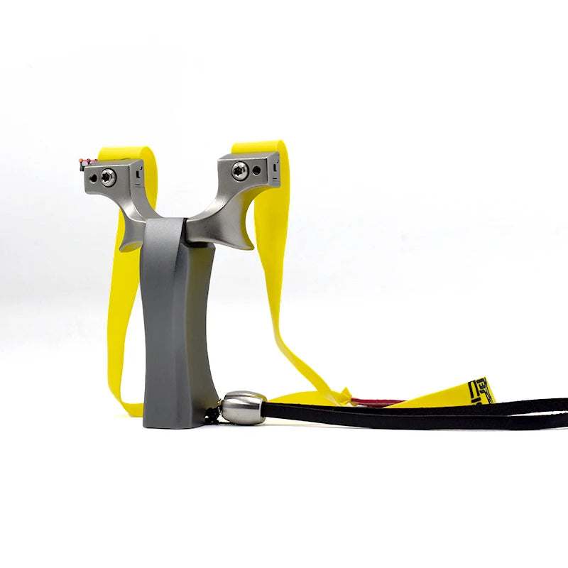 Aluminum Alloy Slingshot Stainless Steel Bow Head Ultra-high Craft Grinding Portable Hunting Equipment Must-have For Beginners