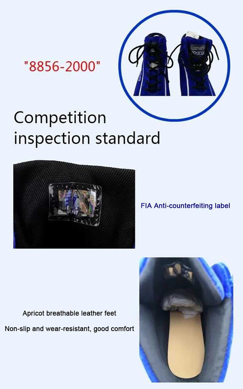 Adult Professional Kart Shoes Cowhide Leather Indoor Basic Karting Shoes Motorcycle Car Club Boots in 3 Color FIA Approved