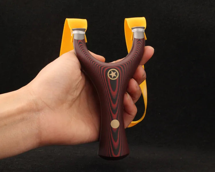 Powerful Titanium Steel + G10 Patch Slingshot Set Smooth Support Head Five-star Catapult Hunting Bow Outdoor Shooting Sport Tool