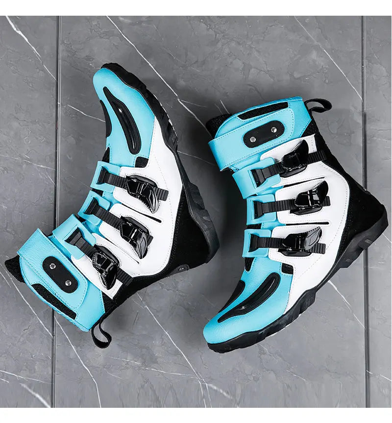 New Motorcycle Boots Men's Outdoor Sports Motocross Protective Boots Motos Slip Resistant Riding Shoes Motorcycle Accessories