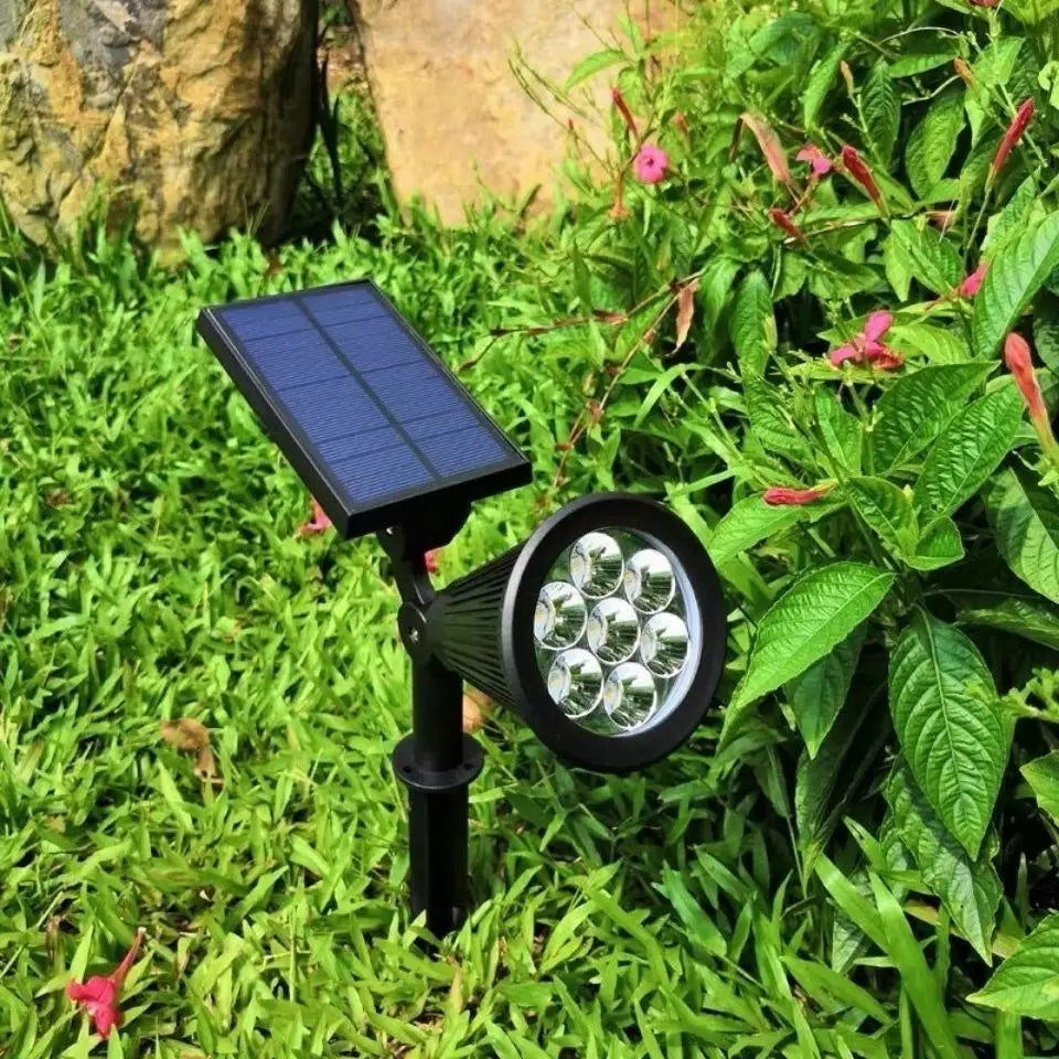 9 LED Solar Lamps Spotlights Outdoor Garden Backyard Waterproof Brightness Adjustable Spot Lights Driveway Lawn Decor Lighting