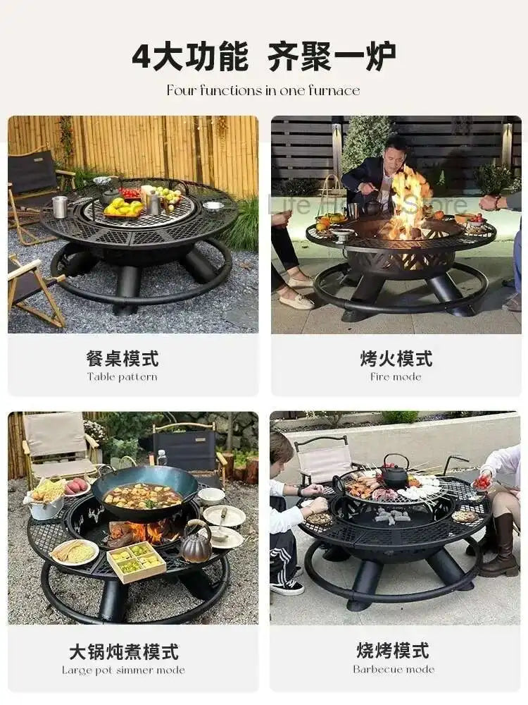 CX010AJ Modern High Quality Barbecue grill, household wood heater, patio, villa campfire, fireplace table, charcoal brazier