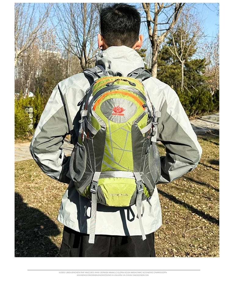 Mountaineering backpack 40 liters men's and women's outdoor sports bag waterproof camping hiking rain
