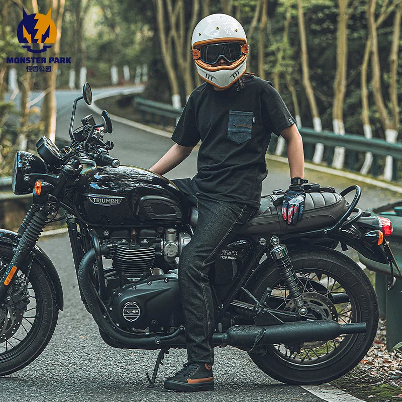 Boots for Motorcyclist Man Wear-Resistant Men and Momen For 4 Season Botas De Moto Motorcycle Shoes Riding boots Breathable