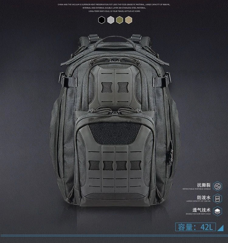 600D MOLLE Tactical Backpack Military Assault Pack 40L Waterproof Outdoor Travel Camping Climbing Hiking Bag Mens Army Rucksack