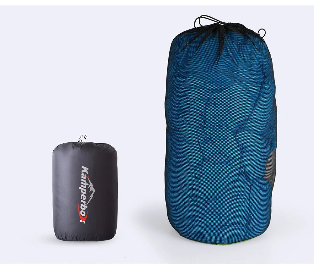 Premium Down and Synthetic Hybrid Sleeping Bag Camping  Lightweight Sleeping Bag High Neck Design Sleeping Bag 0°C to -5°C ，1.3