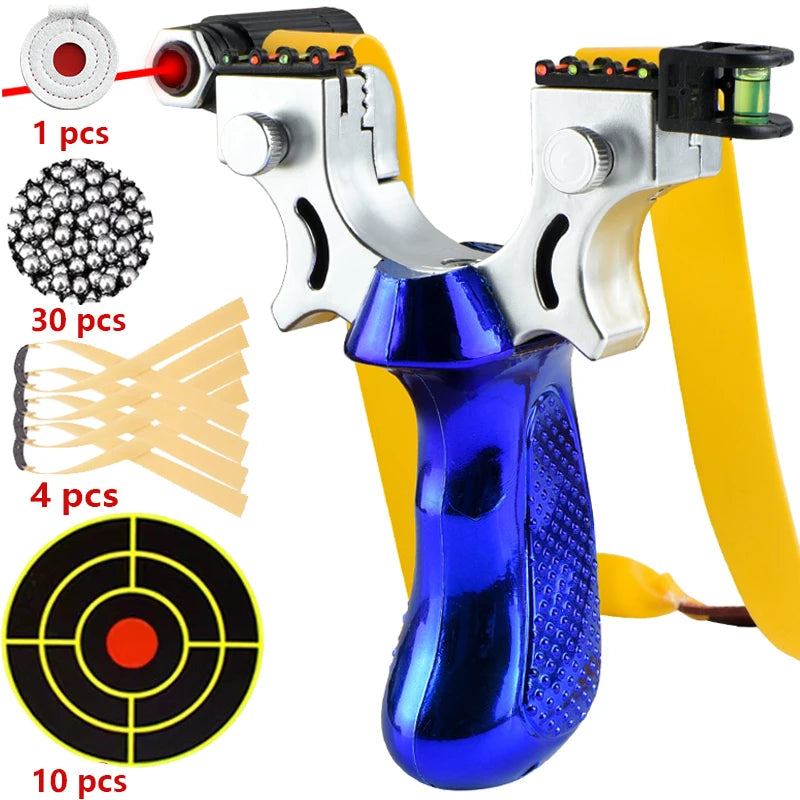Hunting Slingshot High-power Laser Aiming Slingsshot Outdoor Sports Shooting Game Practice Using High Precision Catapult