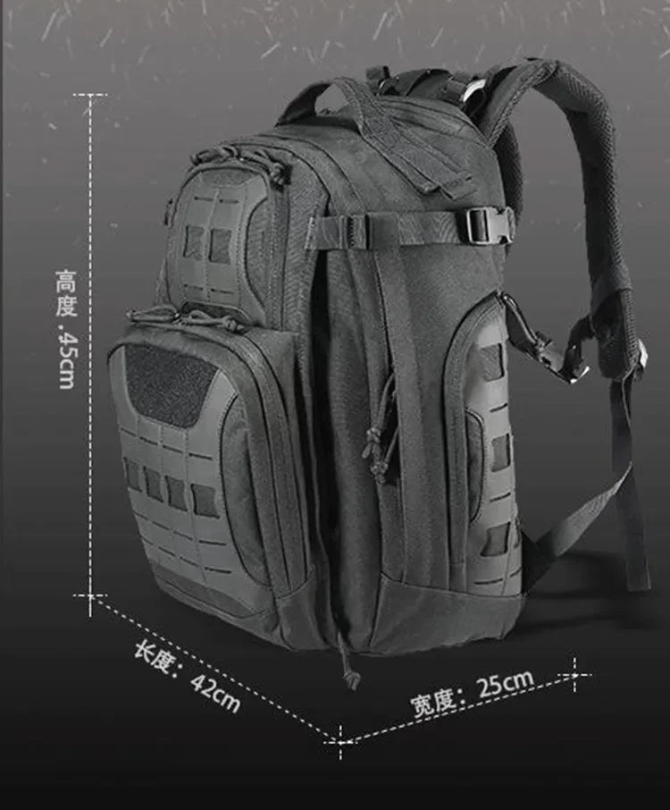 600D MOLLE Tactical Backpack Military Assault Pack 40L Waterproof Outdoor Travel Camping Climbing Hiking Bag Mens Army Rucksack