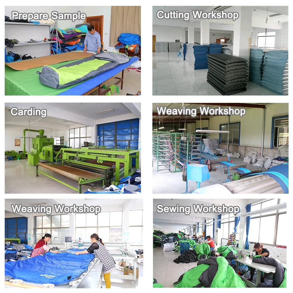 Waterproof Custom Wholesale Winter Luxury Goose Down Feather Sleeping Bag with Zipper Camping Hike