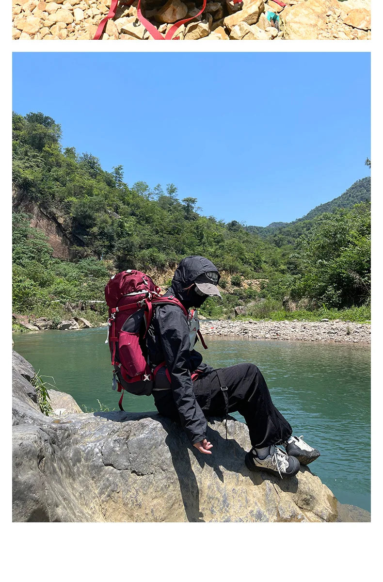 40L Ultralight Hiking Backpack for Men & Women Multi-Purpose Travel Pack | Large Capacity Trekking Camping Climbing Outdoor Gear