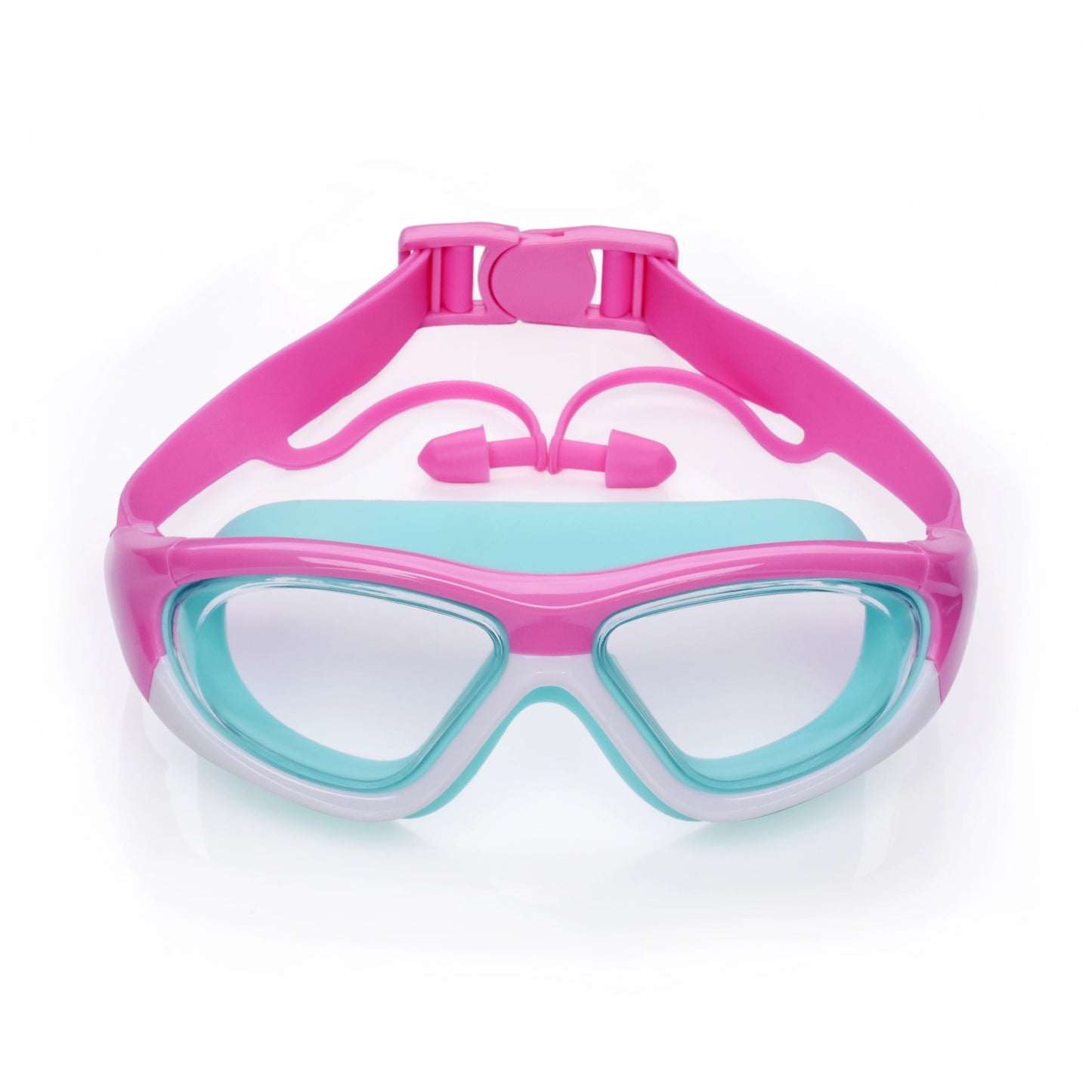 High-definition Children Swimming Goggles For Boys And Girls Anti-fog Swimming Goggles Large-frame Goggles Comfortable Silic