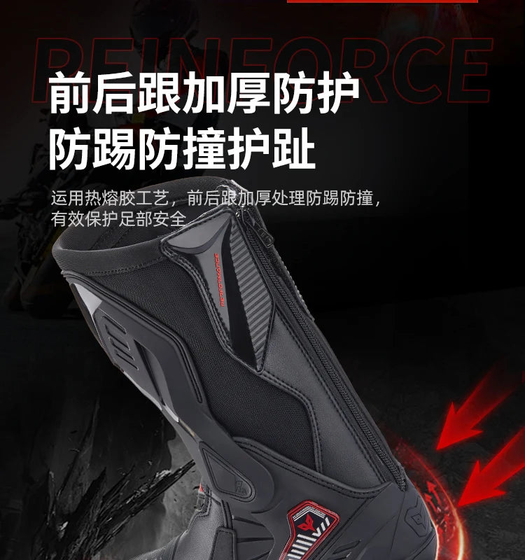 Motorcycle Boots Racing Off-road Shoes Non-slip High-top Motorcycle Professional Waterproof Mountain Bike Boots