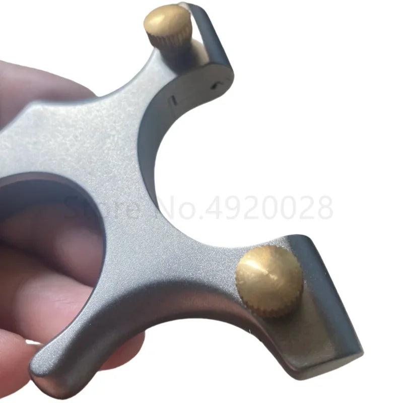 Titanium Alloy TC21 Slingshot New Hunting catapult with Flat Rubber Band Sling shot