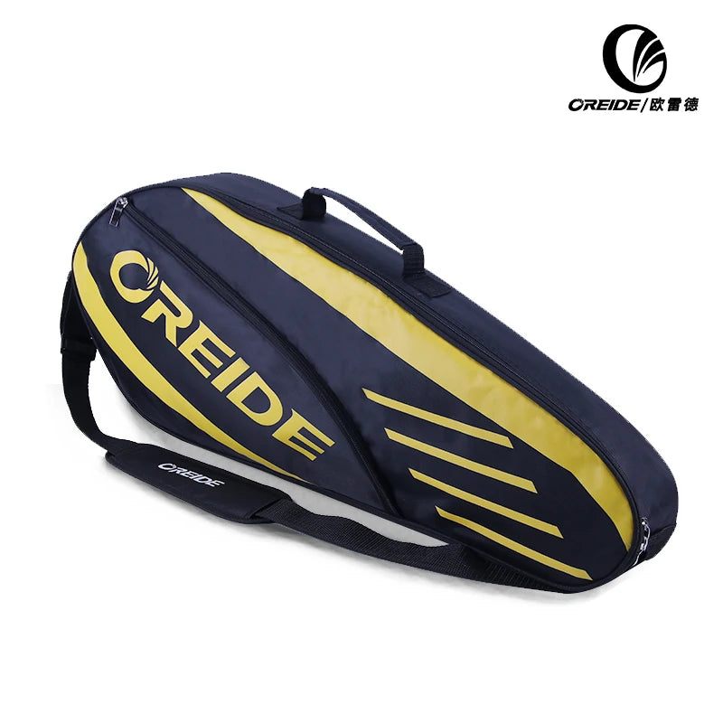 Waterproof Badminton Bag Racket Tennis Backpack Large Capacity for 3-6 Rackets Single Shoulder Lightweight Sports Accessories