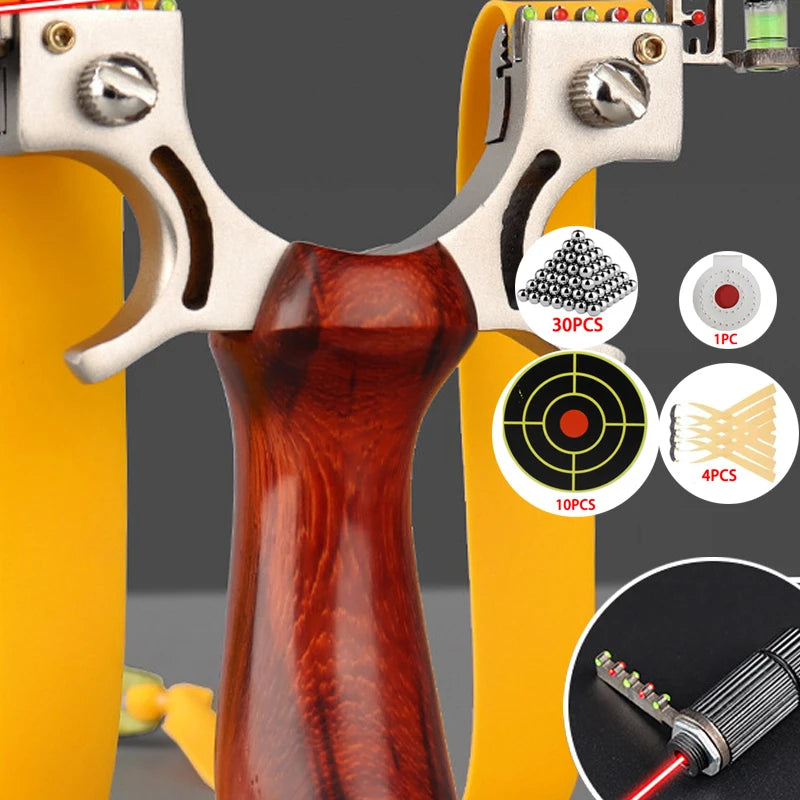 304 Stainless Steel Laser Slingsshot CNC 8020 Slingshot Outdoor Hunting Shooting Tirachinas Super Potential