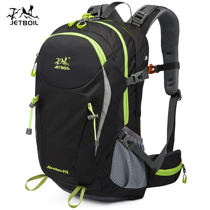 40L Splicing Style Backpack 450D Nylon Travel Bag Men Outdoor Backbag Multifunctional Hiking Mountaineering Backpack