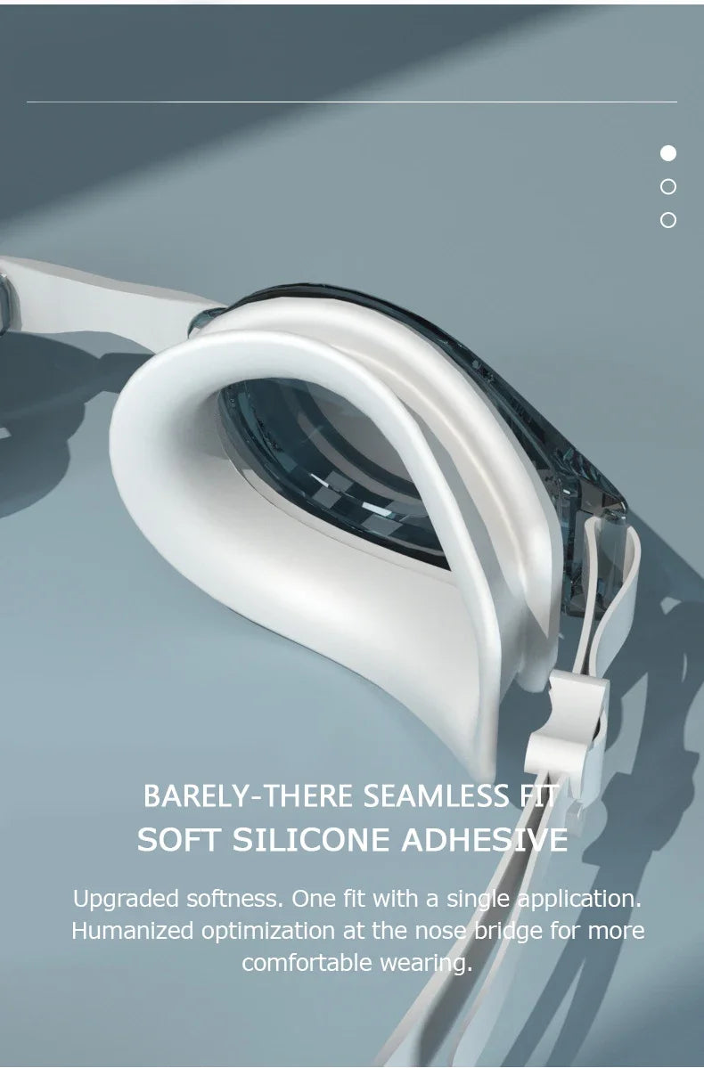 High Definition Anti Fog Swimming Goggles with Comfortable Silicone Seal Includes Swim Cap and Storage Box