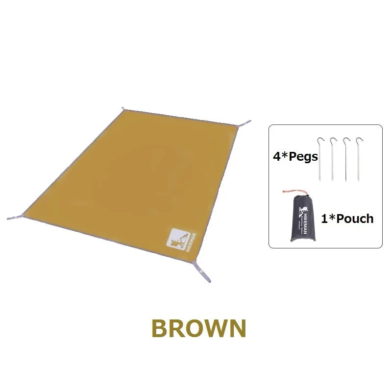 Waterproof Camping Tarp Multifunctional Tent Ground Sheet Ultralight Durable Beach Picnic Mat Multifunctional Canopy Shade Sail