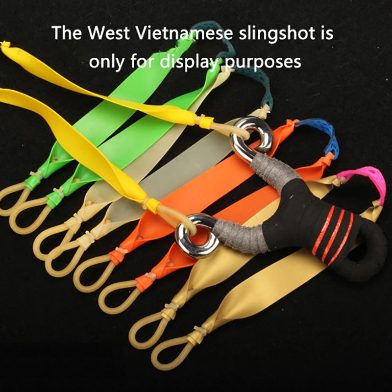 5Pcs Slingshot Band Group Elastic Flat Bands Trolling Fishing Shooting Fish Rubber Band Outdoor Catapult Hunting Accessories