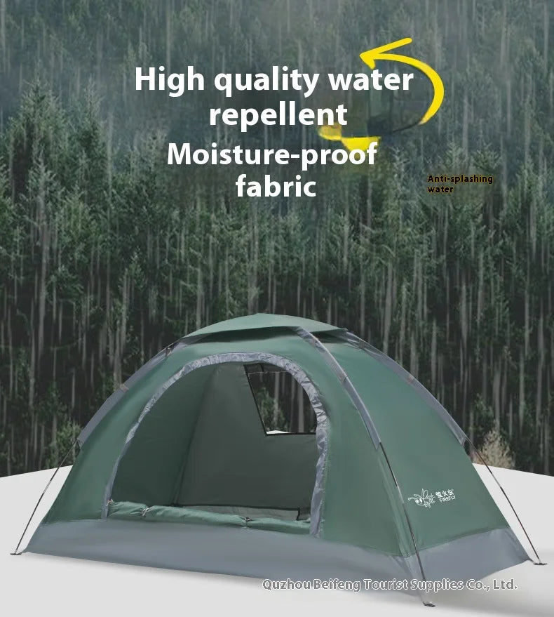 Single Camping Tent -190T Silver Plated Polyester 150D Waterproof Oxford 1.42KG Lightweight and Portable Outdoor Tent ultralight