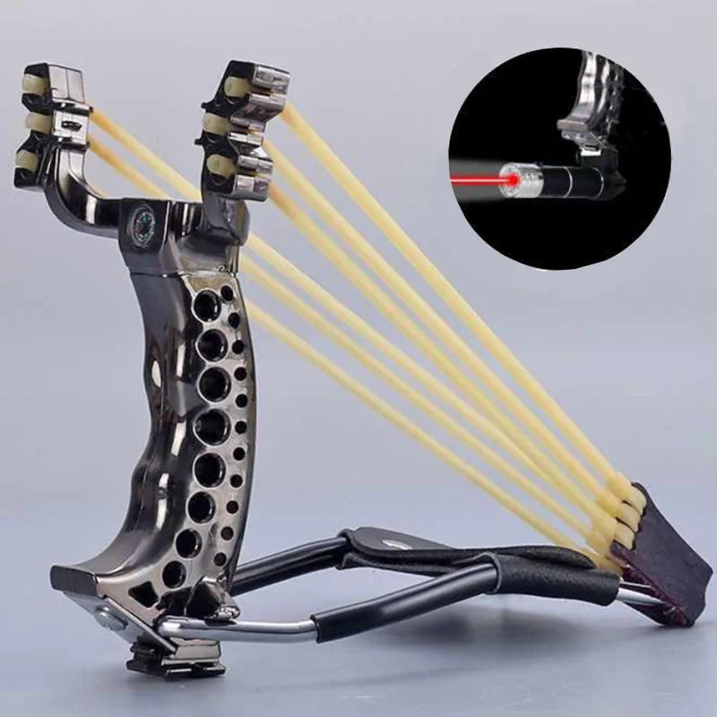 Wrist Rest Assist Slingshot Hunting Resin Slingshot Sling Shot With Rubber Bands Outdoor Hunting Catapult Shooting Steel Balls