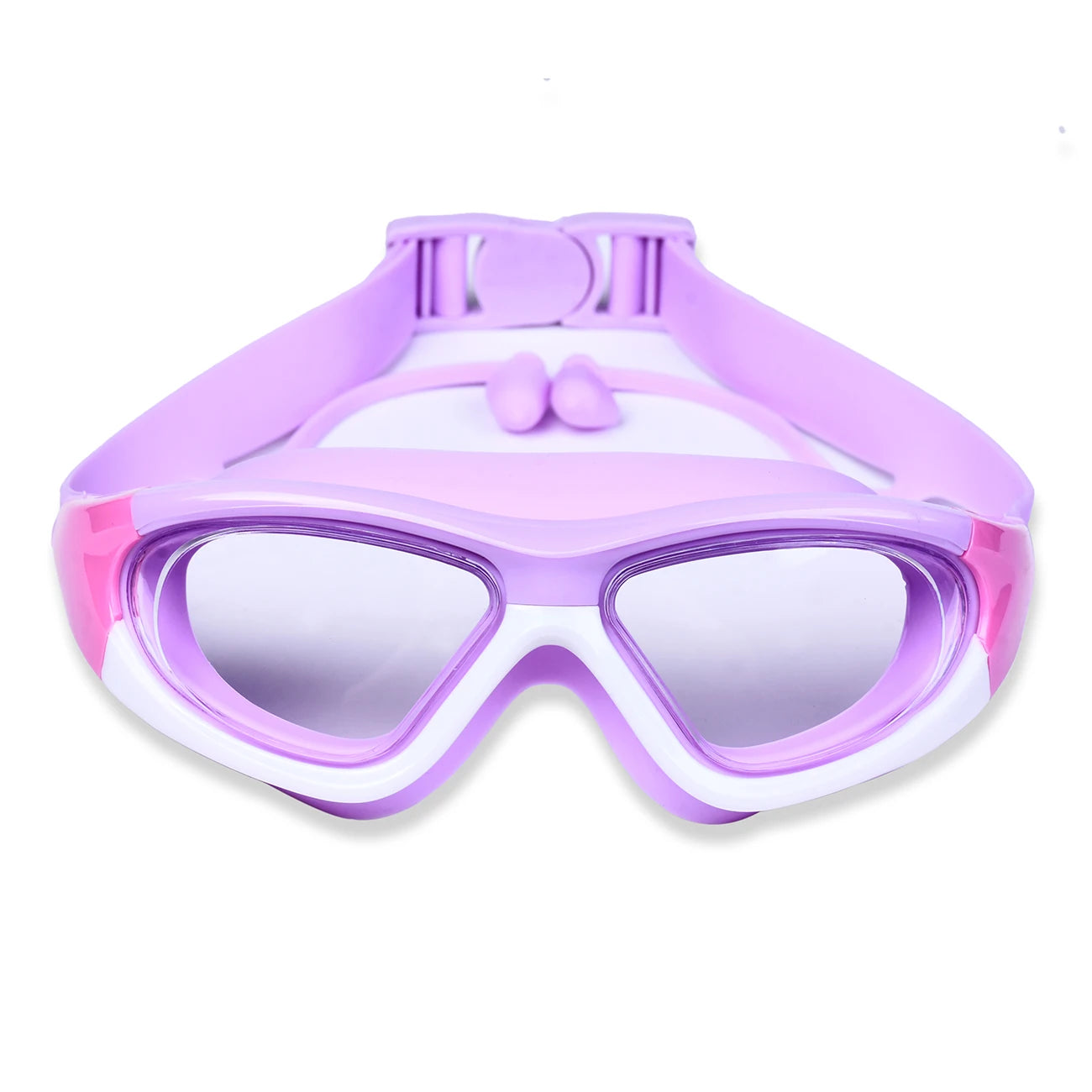 High-definition Children Swimming Goggles For Boys And Girls Anti-fog Swimming Goggles Large-frame Goggles Comfortable Silic