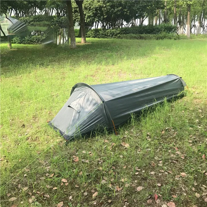 B48B-Urltra-Light Outdoor Equipment Wild Camping Sleeping Bag Tent Single Person Hiking Camping Backpacking Tent Waterproof