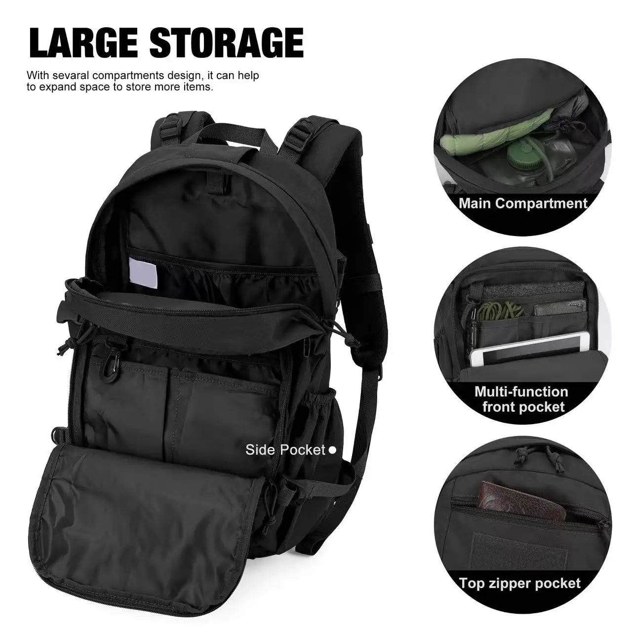 Mardingtop 25L Military Backpacks for Tactical Bicycle Hiking Walking Climbing Mountaineering Cycling Backpack