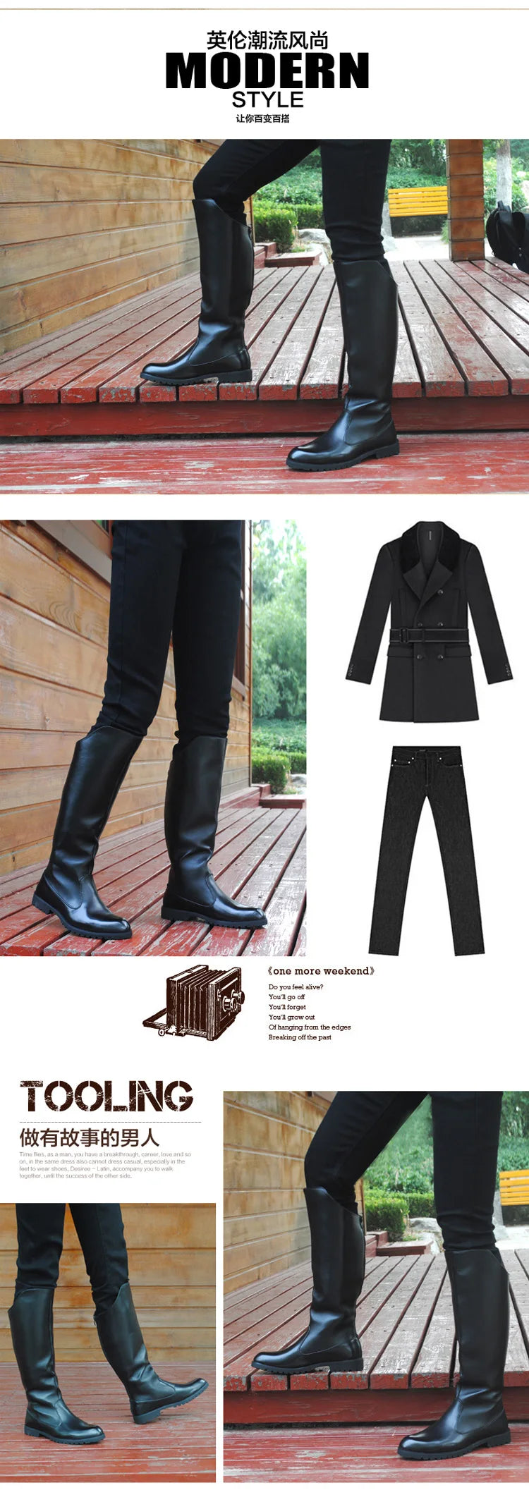 men luxury fashion high knight boots original leather shoes stage nightclub dresses long cowboy boot motorcycle botas masculinas