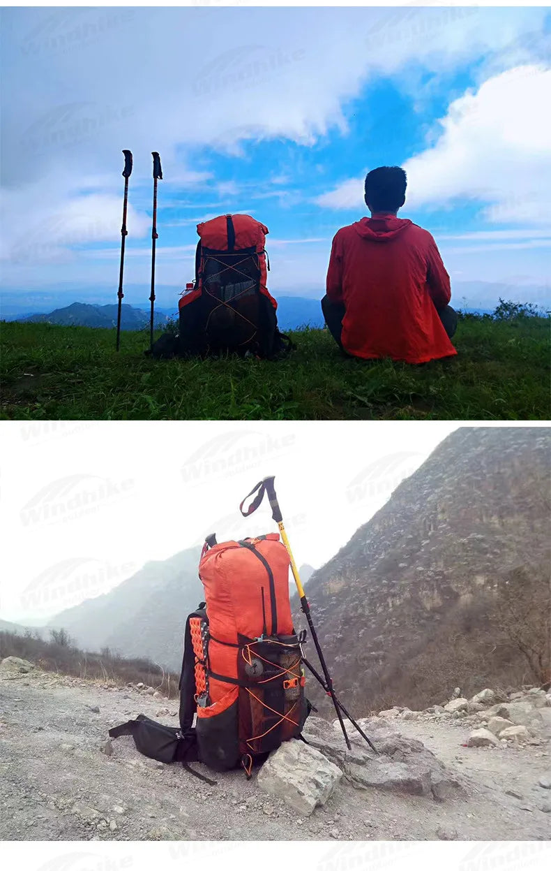3F UL GEAR 40L+16L QIDIAN2.0 Backpack Ultralight Outdoor Camping Large Capacity Hiking Climbing Sport Waterproof Breathable Bag