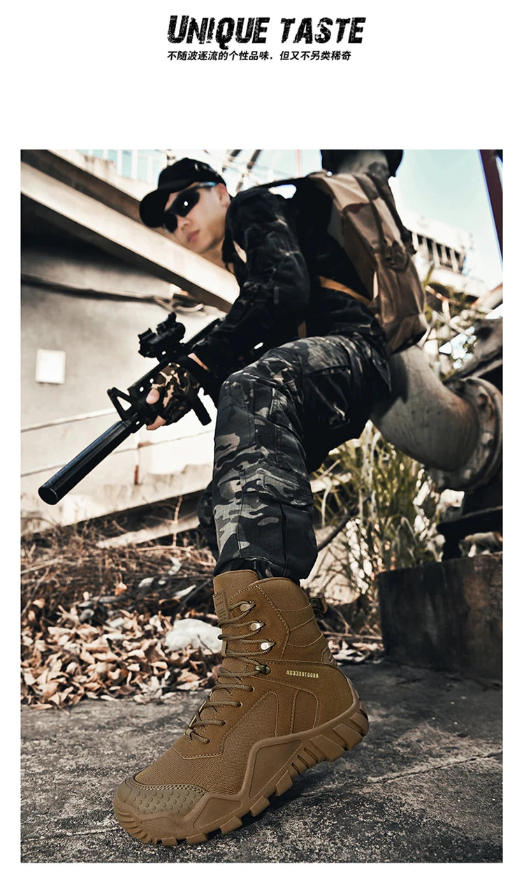 Big Size 47 Winter Men Warm Plush New Combat Boots Men Ankle Boot Quality Casual Motorcycle Boot Waterproof Men's Boots Autumn