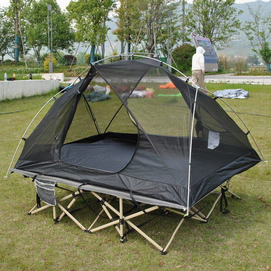 Ultralight 2 Person Backpacking Tent Can Be Used As Cot Bed Tent or Bikepacking Tent, Light Weight Cot Tent Not Include Bed