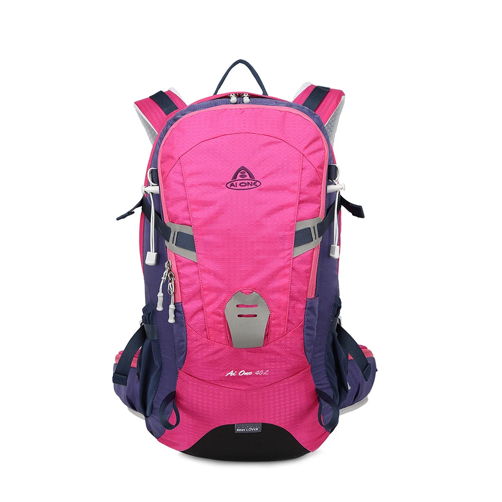 40L Hiking Backpack Waterproof Camping Essentials Bag with Rain Cover Travel  Lightweight Backpacking Back Pack Hiking Daypack