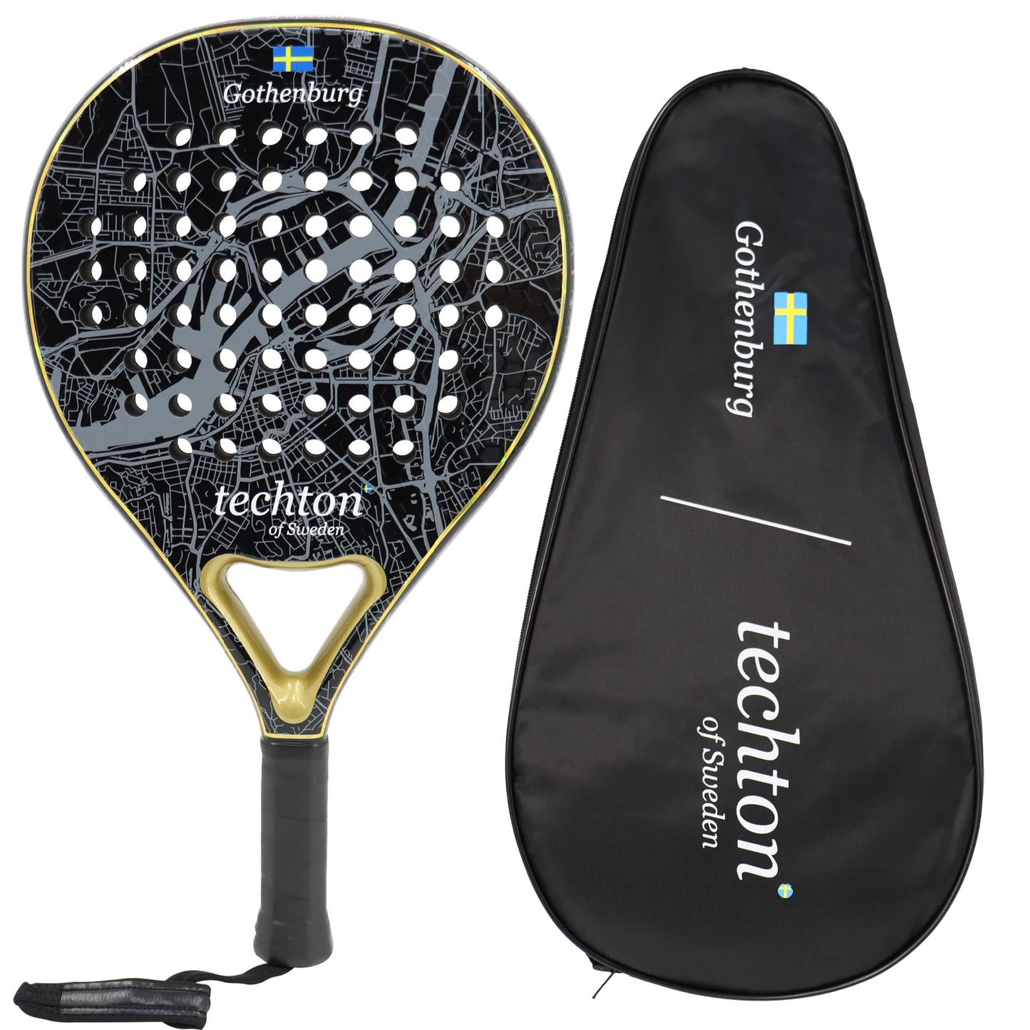 Padel Racket 3K Carbon Padel Paddle Racket with EVA Memory for Beginner Padel Tennis Racquets