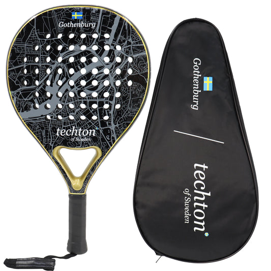 Padel Racket 3K Carbon Padel Paddle Racket with EVA Memory for Beginner Padel Tennis Racquets
