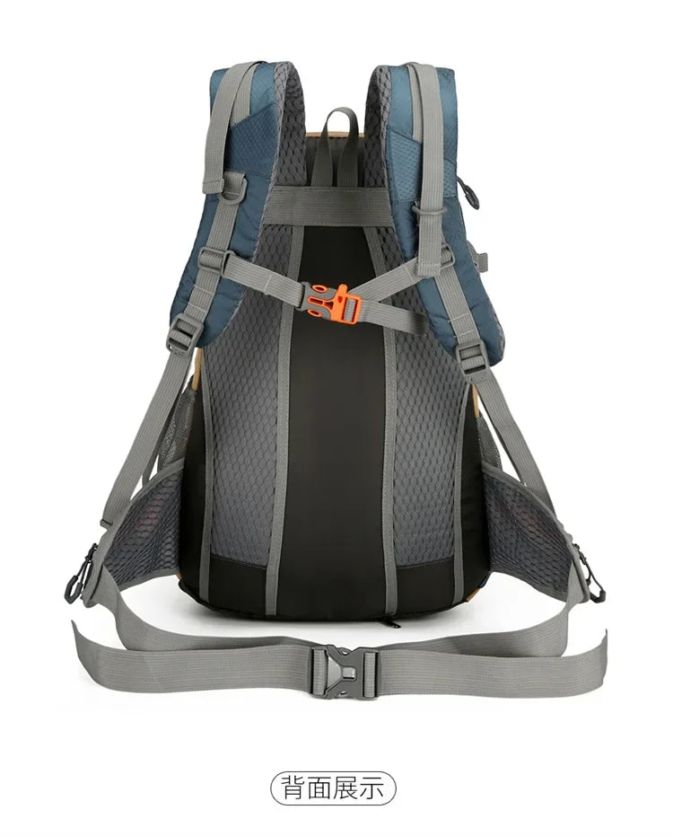Mountaineering backpack 40 liters men's and women's outdoor sports bag waterproof camping hiking rain