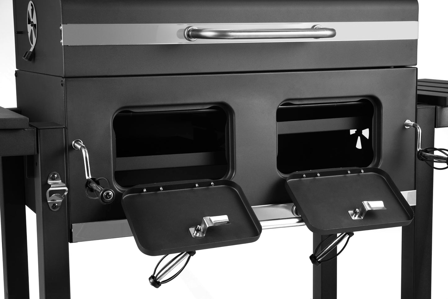 Factory Original Charcoal BBQ Grill With Side Tables Outdoor Smoker Ideal For Camping Tailgating Patio Garden