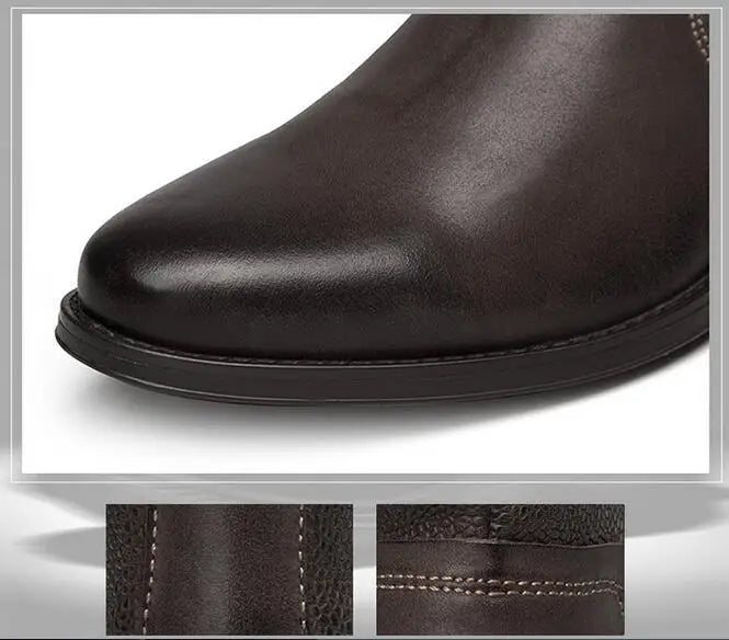 2026 Spring Autumn Ankle Boots Fashion Male Cow Genuine Leather Shoes Dual Zip Leisure Leather Boots Motorcycle Shoes Boys A049