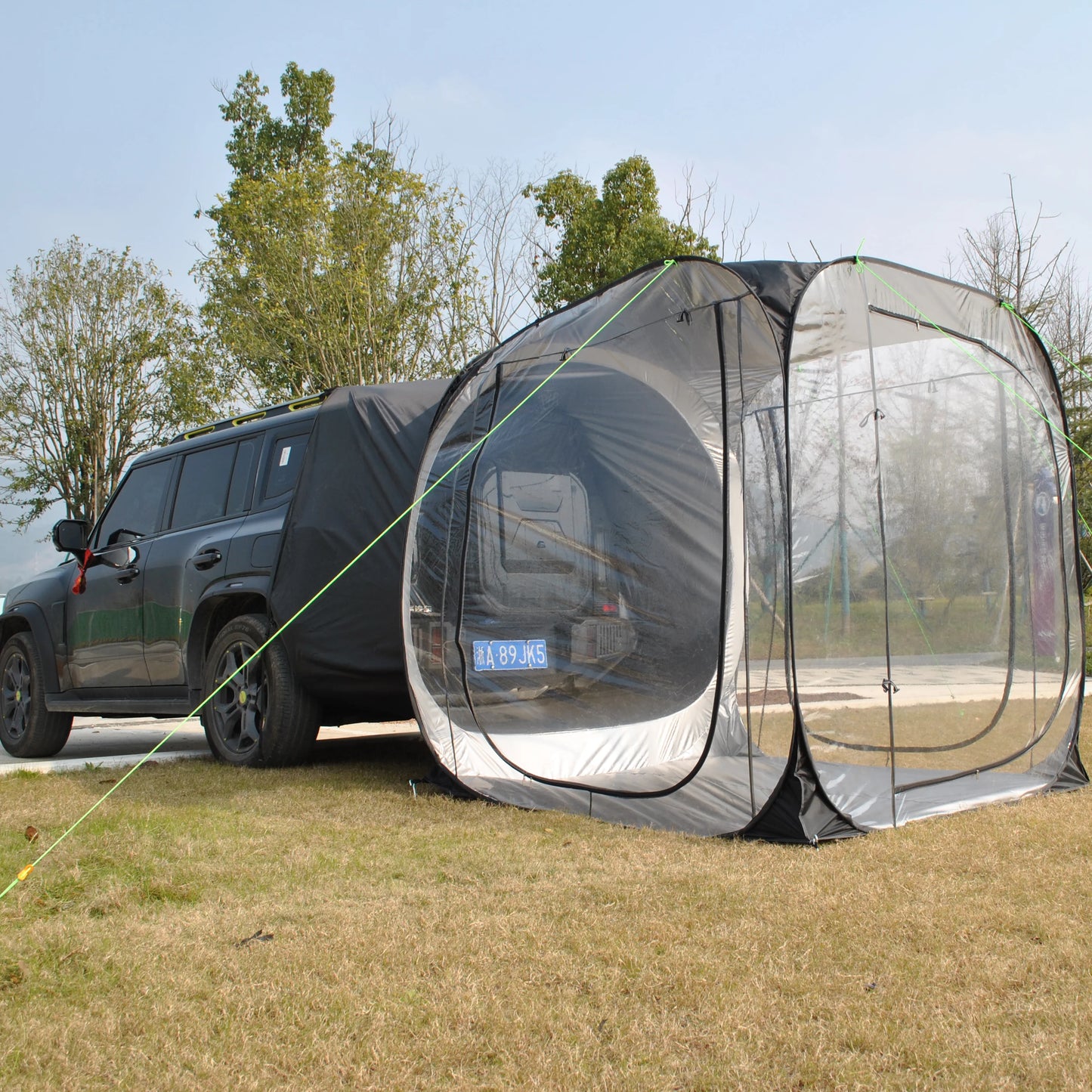 Car Tent Waterproof Tent, Car Tailgate Tent,Pop Up Car Rear Tent, SUV Tent Camping Car Tents for Campers Multipurpose Truck Tent