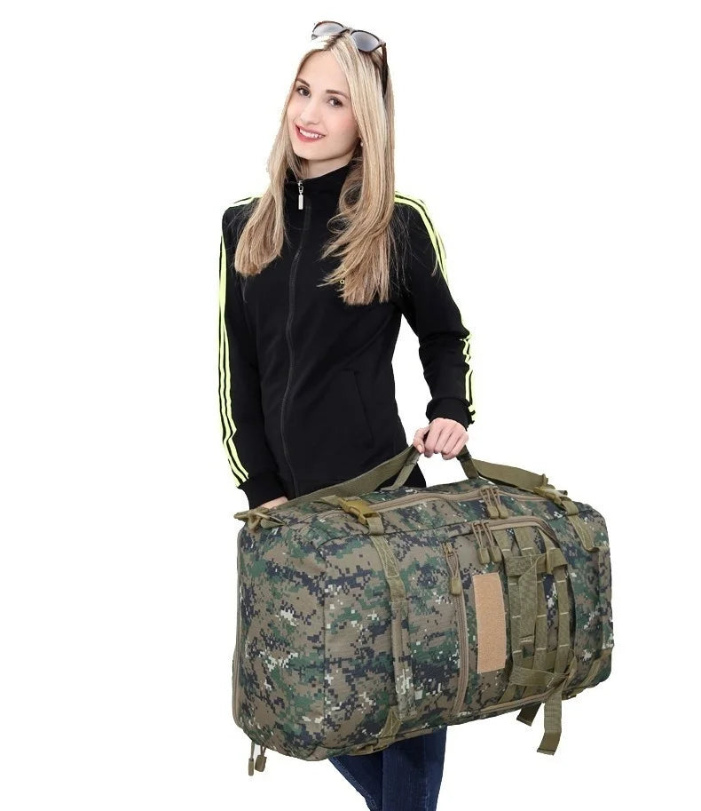 50L Tactical Military Backpack Male Outdoor Army 3p Trekking Rucksack Travel Hiking Men Camping Hunting Backpack Molle Assault