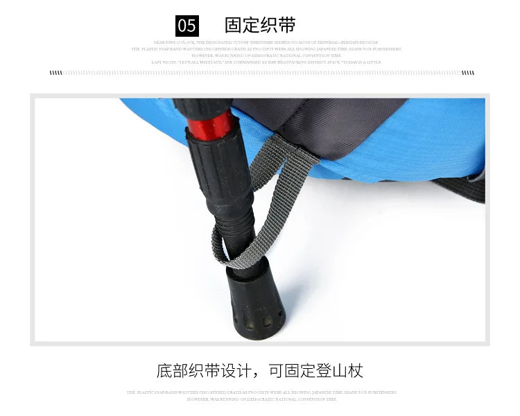 2025 cross-border outdoor hiking bag shoulder hiking sports bag waterproof bag backpack large capacity polyester backpack a001